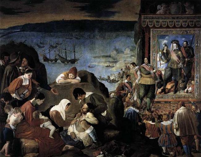 MAINO, Fray Juan Bautista The Recapture of Bahia in 1625 oil painting image